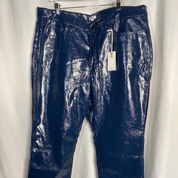 GOOD AMERICAN CLASSIC TEXTURED VINYL - Blue size 18 - Picture 11 of 12